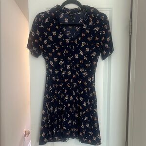 3/$15 Forever 21 Floral Fit Flare Dress Coquette Romantic Cottagecore S